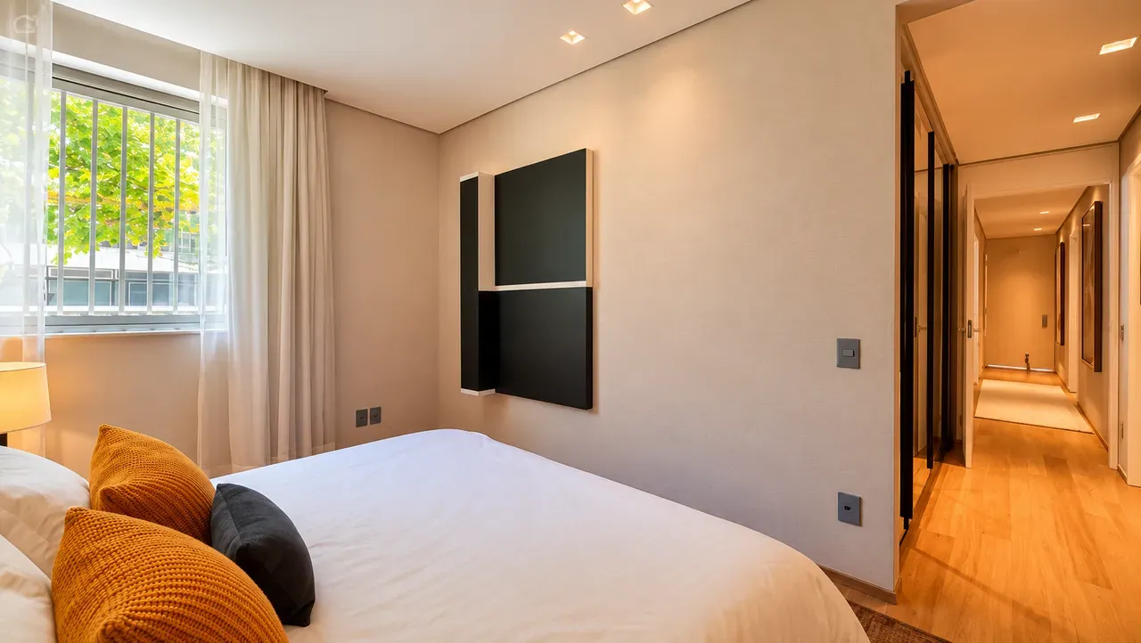 Furnished apartment, 157 m², with floor-to-ceiling windows — photo 4