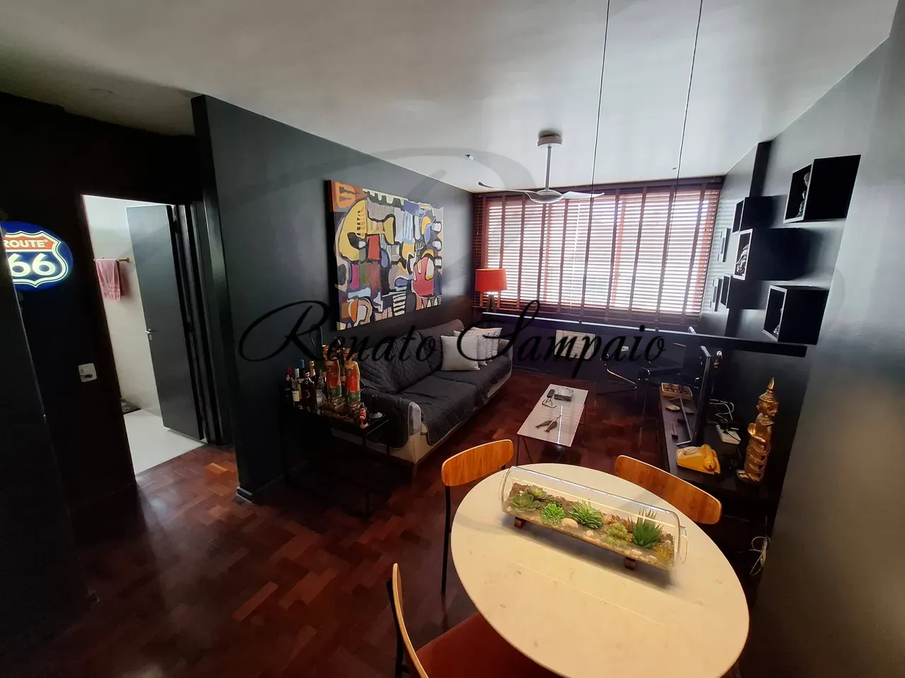 56 m² apartment with a home office and a washing machine — photo 14