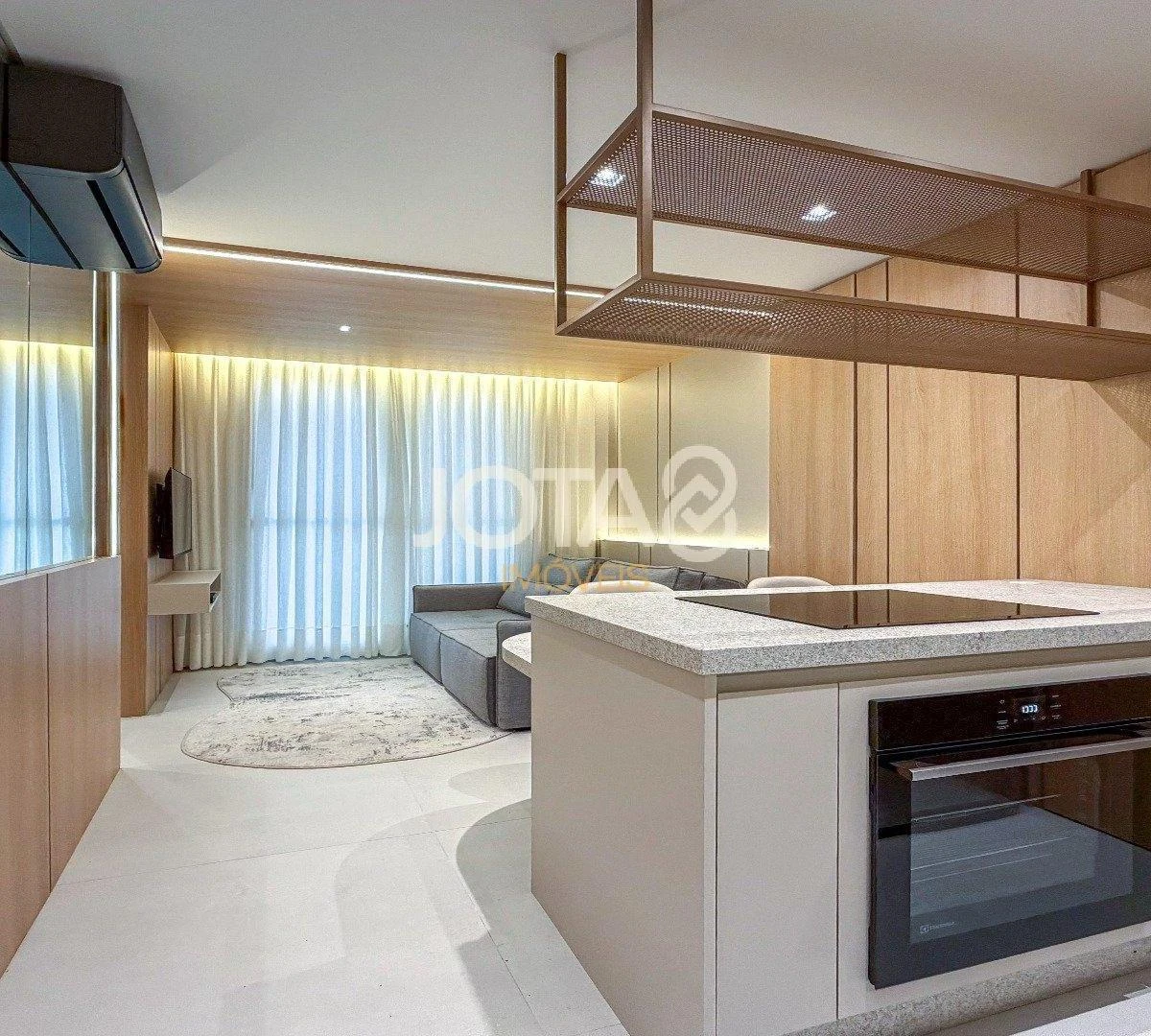 Espacio de home office y 1 dormitorio: departamento de 36 m²
