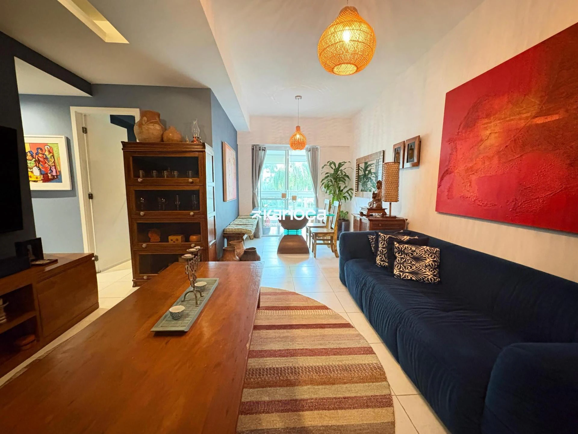 Apartamento amueblado de 3 dormitorios con barbacoa
