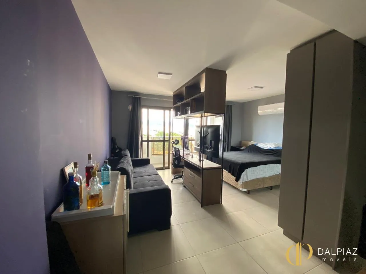 Furnished 46 m² studio with balcony and built-in grill — photo 20