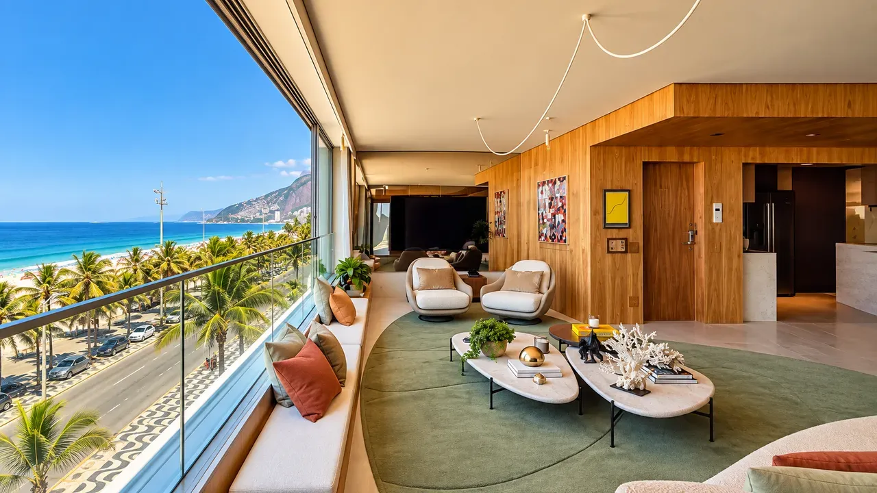 Furnished apartment, 157 m², with floor-to-ceiling windows — photo 16