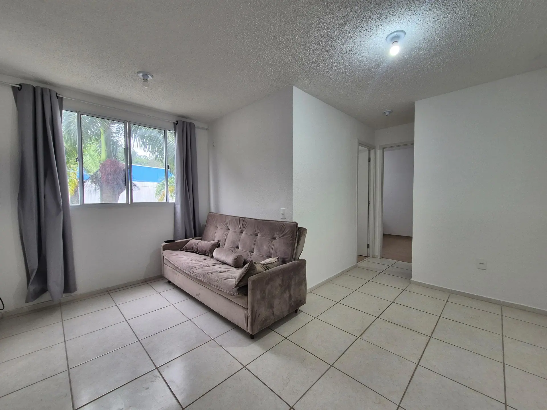2-bedroom apartment in a building with a gym