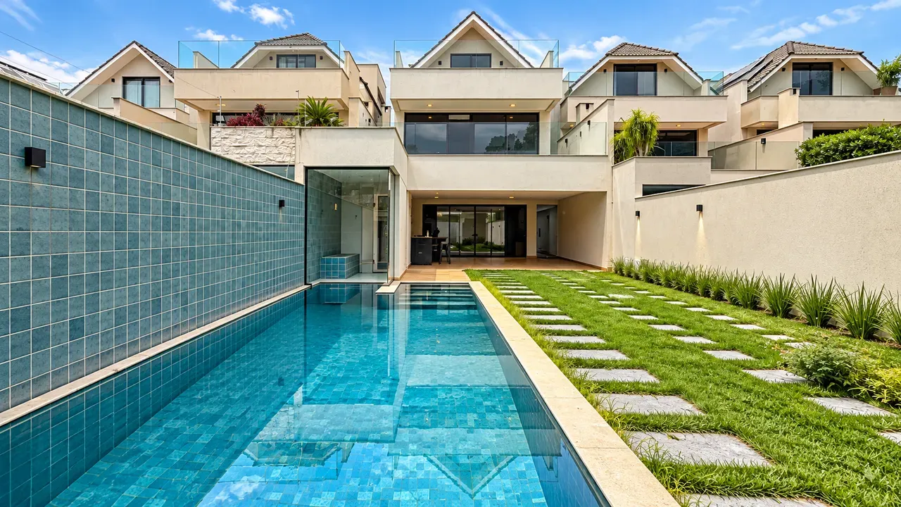 House, 360 m², with floor-to-ceiling windows — photo 13