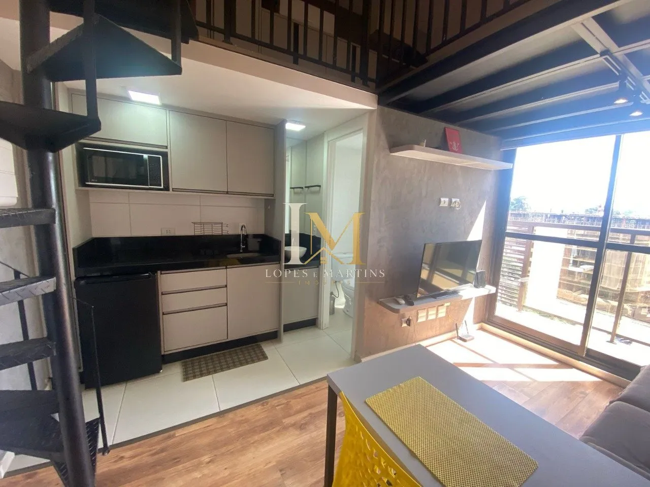 Furnished 1-bedroom apartment with 32 m² and balcony