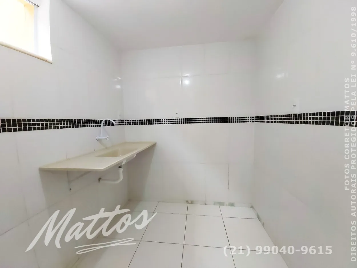 Apartamento sem mobília de 57 m² com varanda e 1 quarto