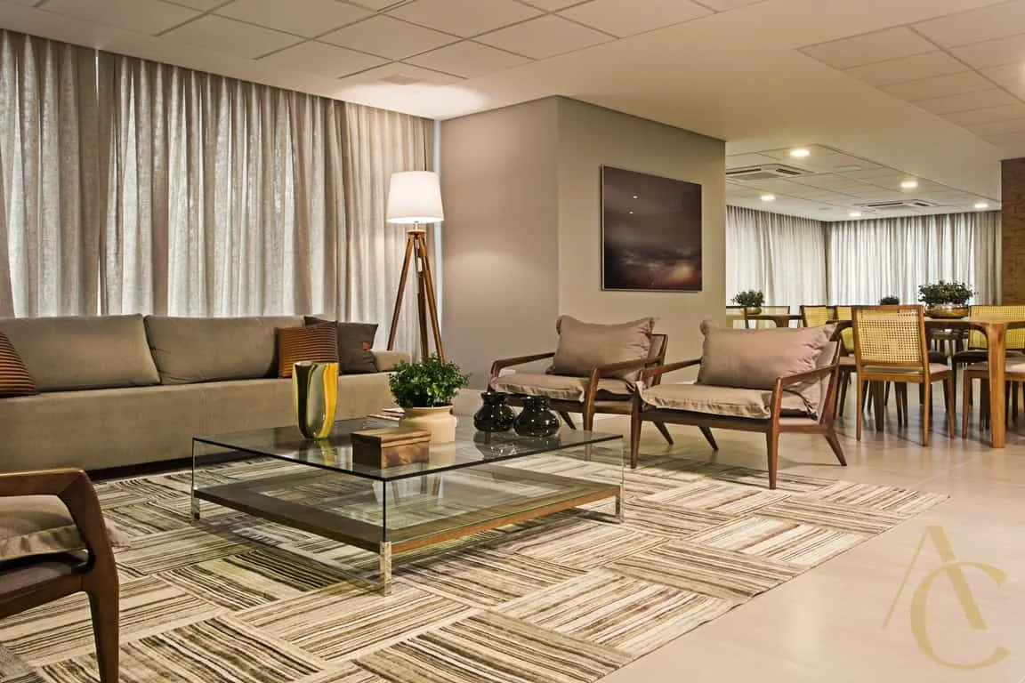 Furnished apartment with 2 en-suite bedrooms and 130 m²