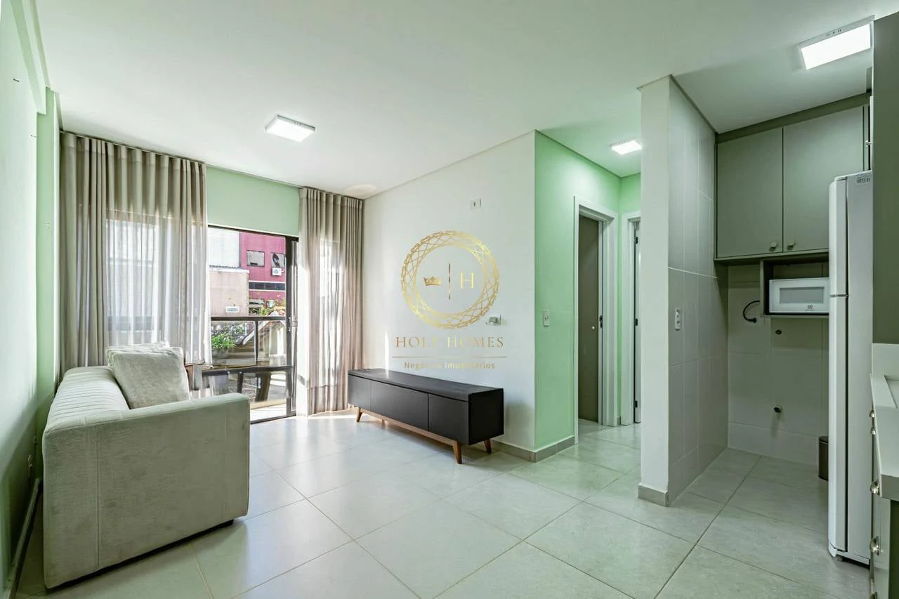 Furnished one-bedroom, 31 m² apartment in Curitiba
