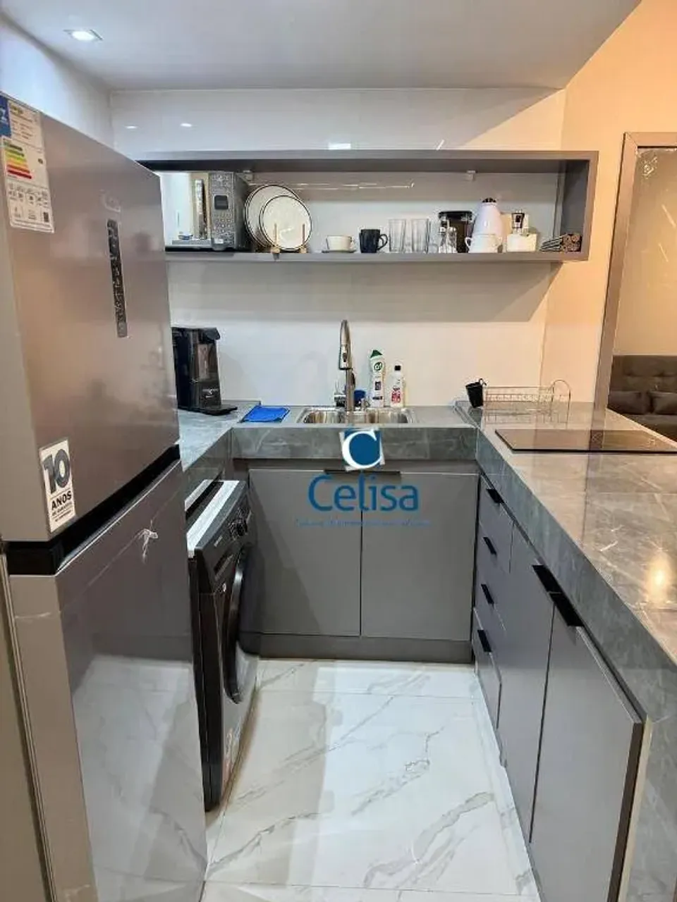 Furnished apartment with 1 bedroom and a washer