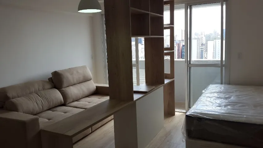 Furnished studio with 1 bedroom and 1 bathroom
