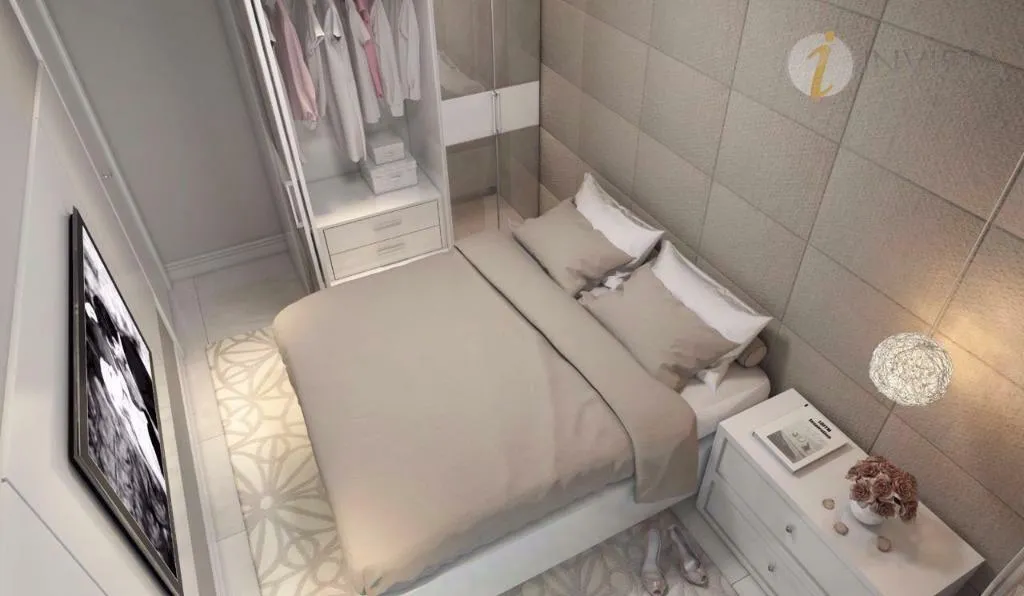 2-bedroom apartment in a building with a pool — photo 13