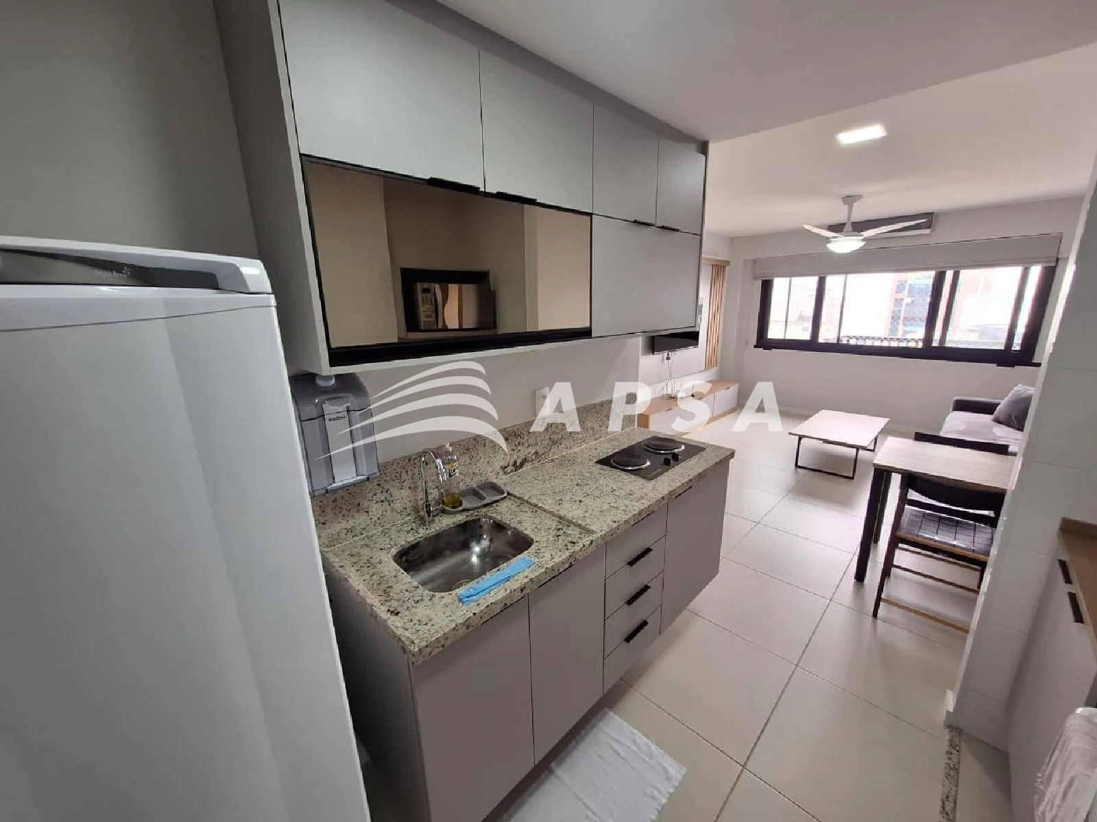 Furnished 1-bedroom apartment with open-plan kitchen 64 m² — photo 28