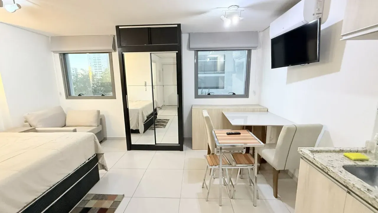 1 quarto e lareira: apartamento de 29 m² — photo 6