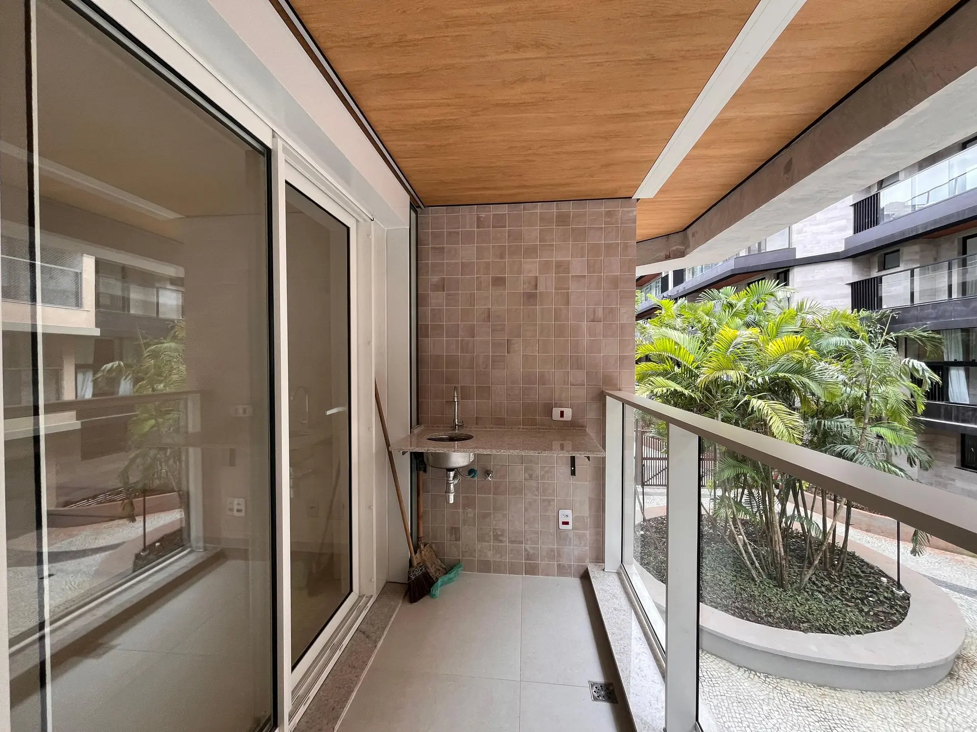 2-bedroom apartment in a building with a sauna