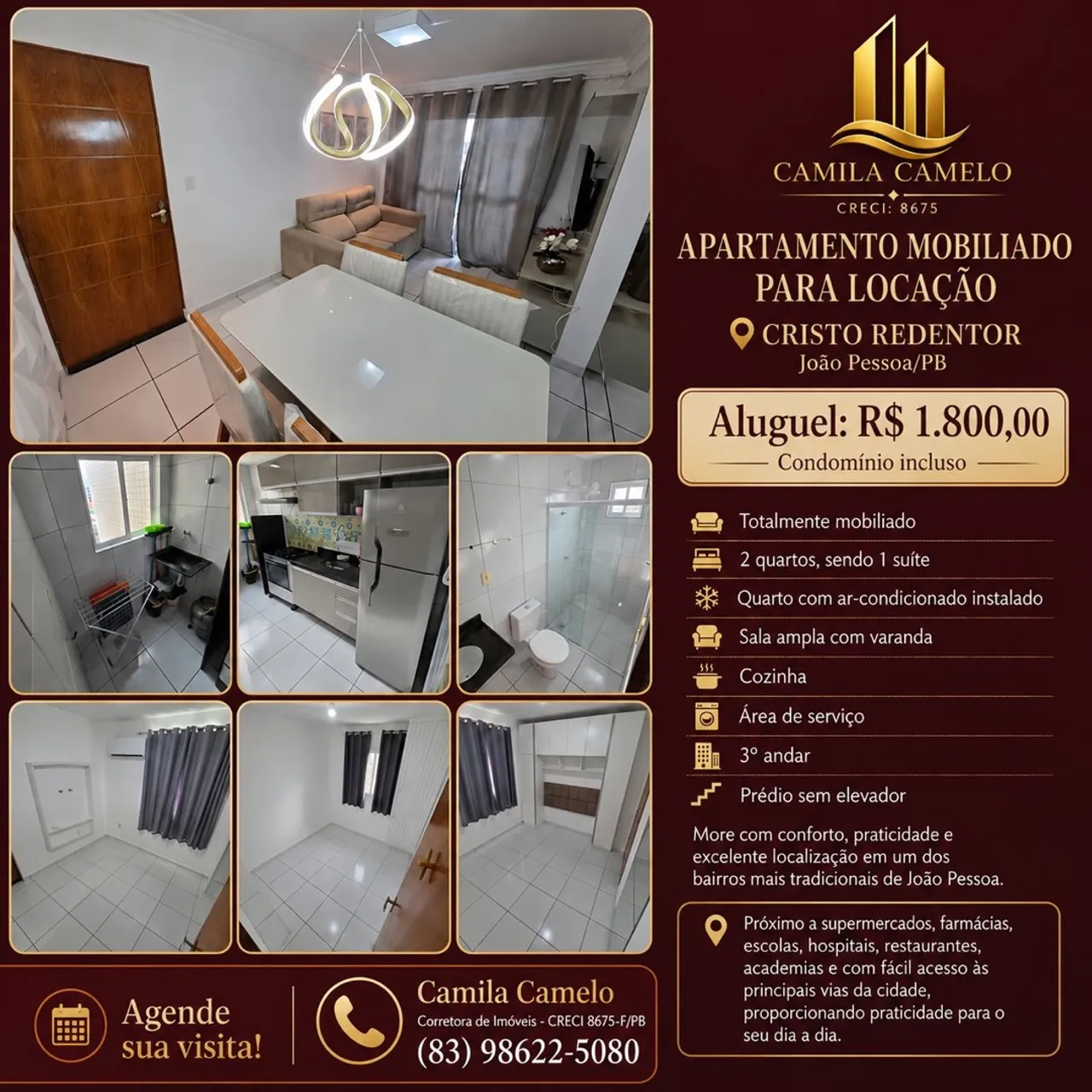 Меблированная квартира 60 м², 2 спальни — photo 5