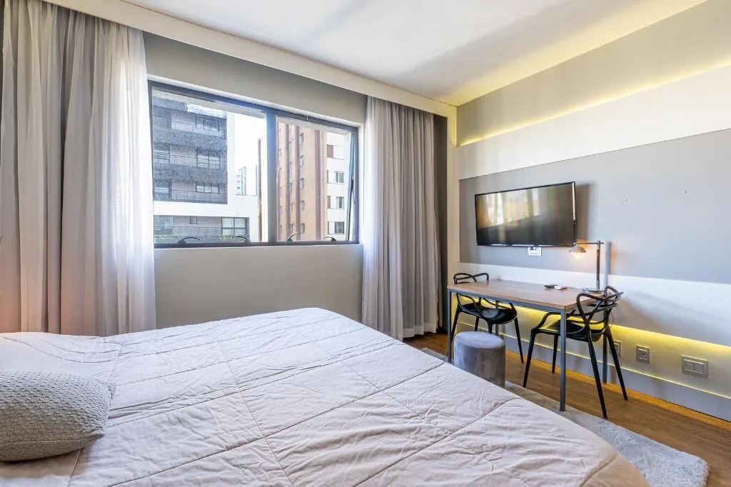 Studio mobiliado com 51 m², 1 quarto e vista da cidade — photo 9