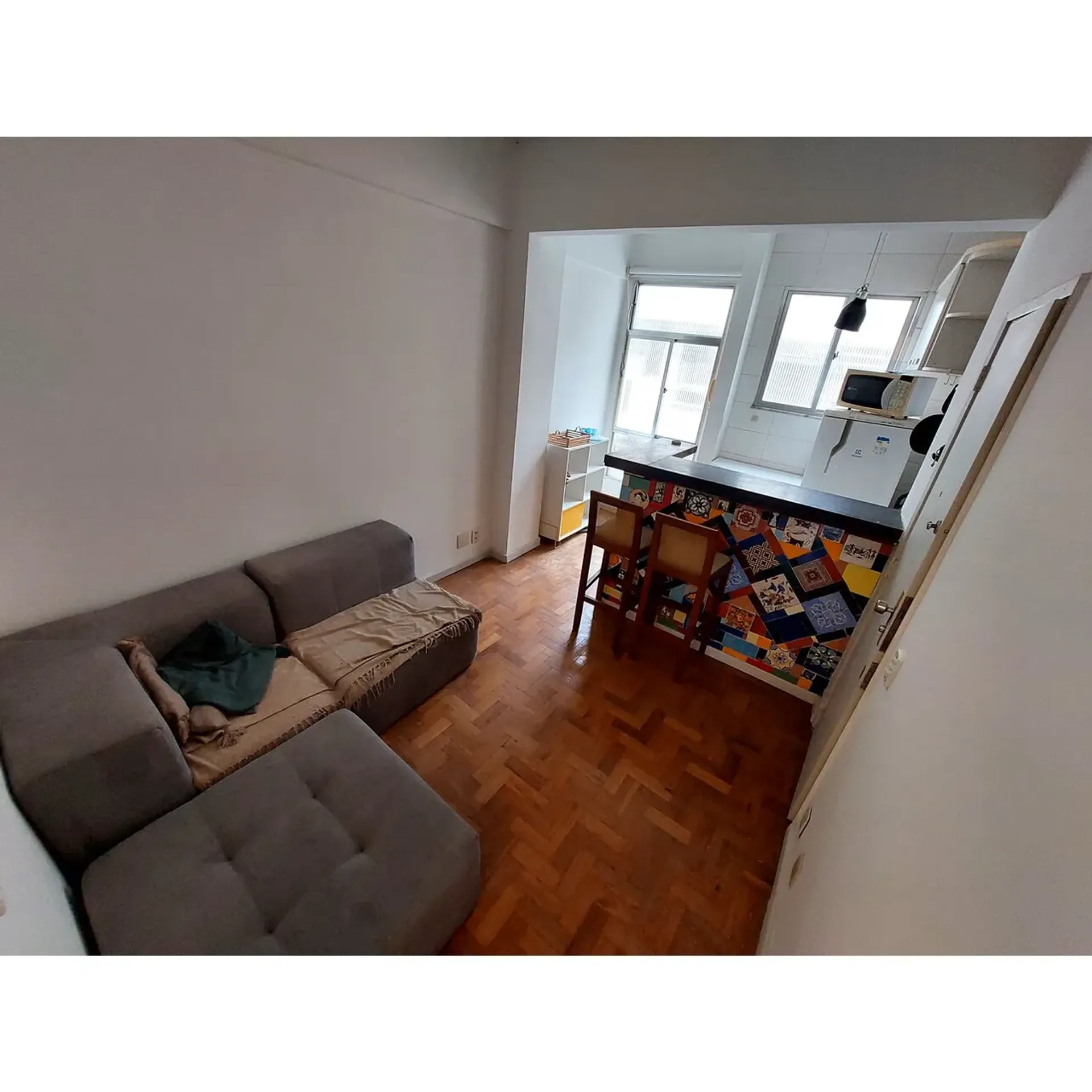 Washing machine in a one-bedroom apartment, 38 m²