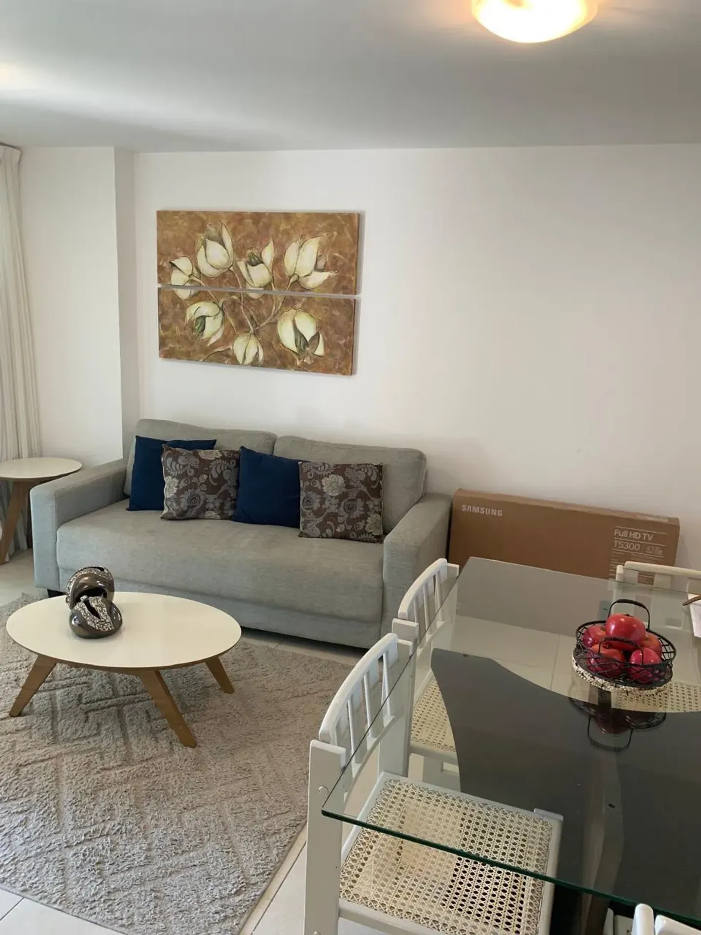 58 m² apartment with a washing machine and a water view