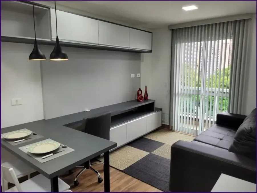 Furnished 1-bedroom apartment with gas open kitchen — photo 3