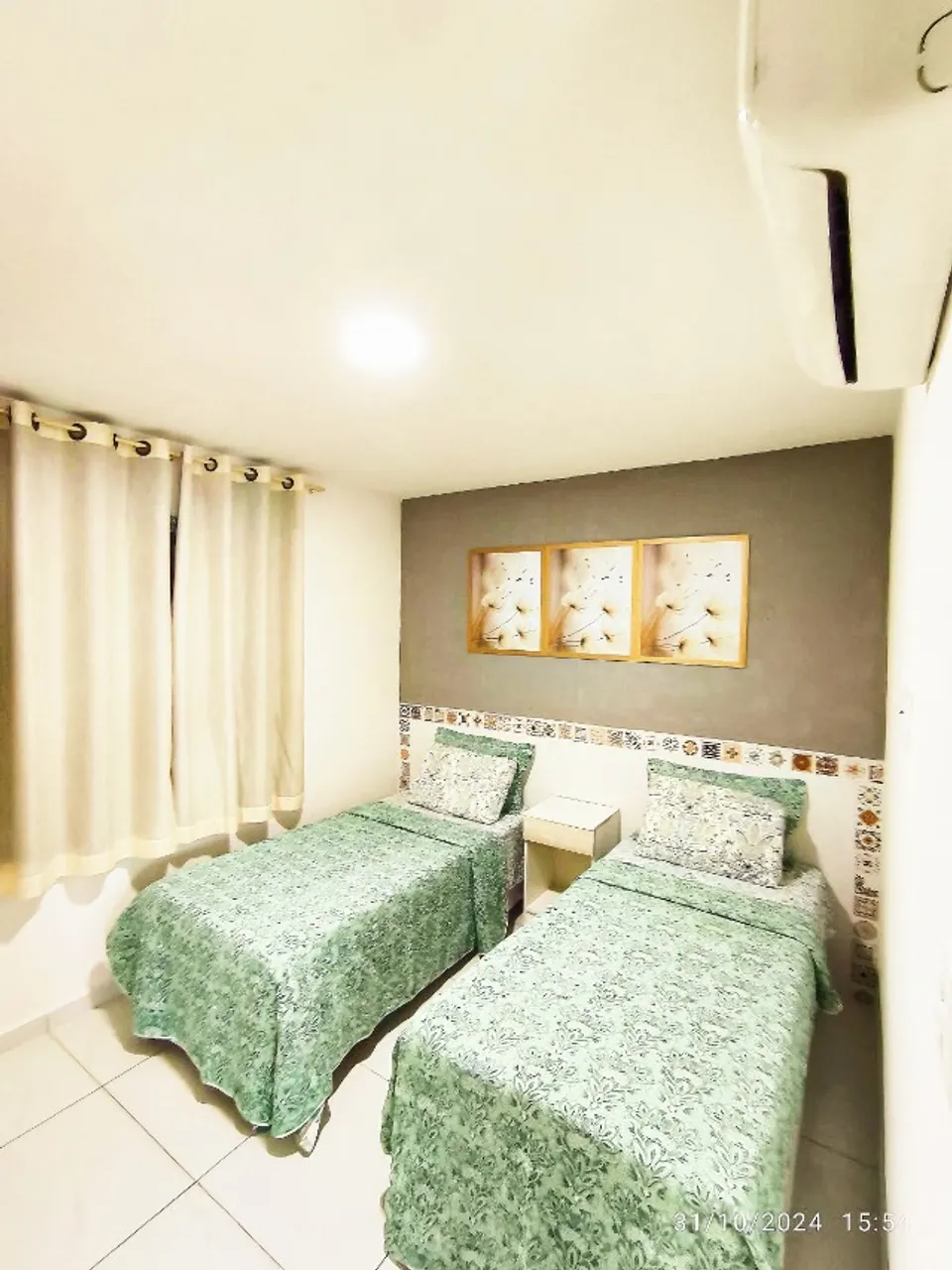 Apartamento mobiliado com 2 quartos e cozinha integrada