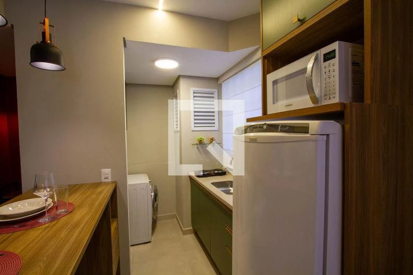 35 m² studio with a home office and a washing machine — photo 30