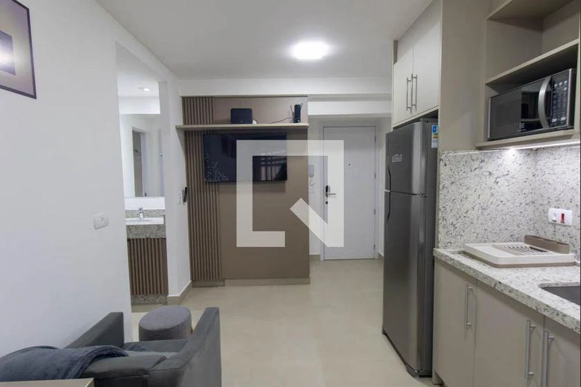 Furnished 1-bedroom apartment with an electric mini-kitchen — photo 3