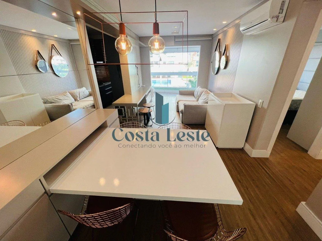 Home office in a 2-bedroom apartment, 70 m²