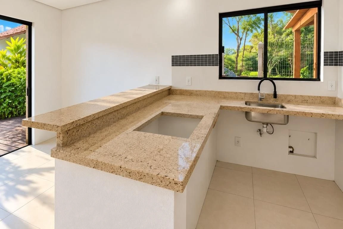 Balcony with a grill in a 2-bedroom house, 130 m²