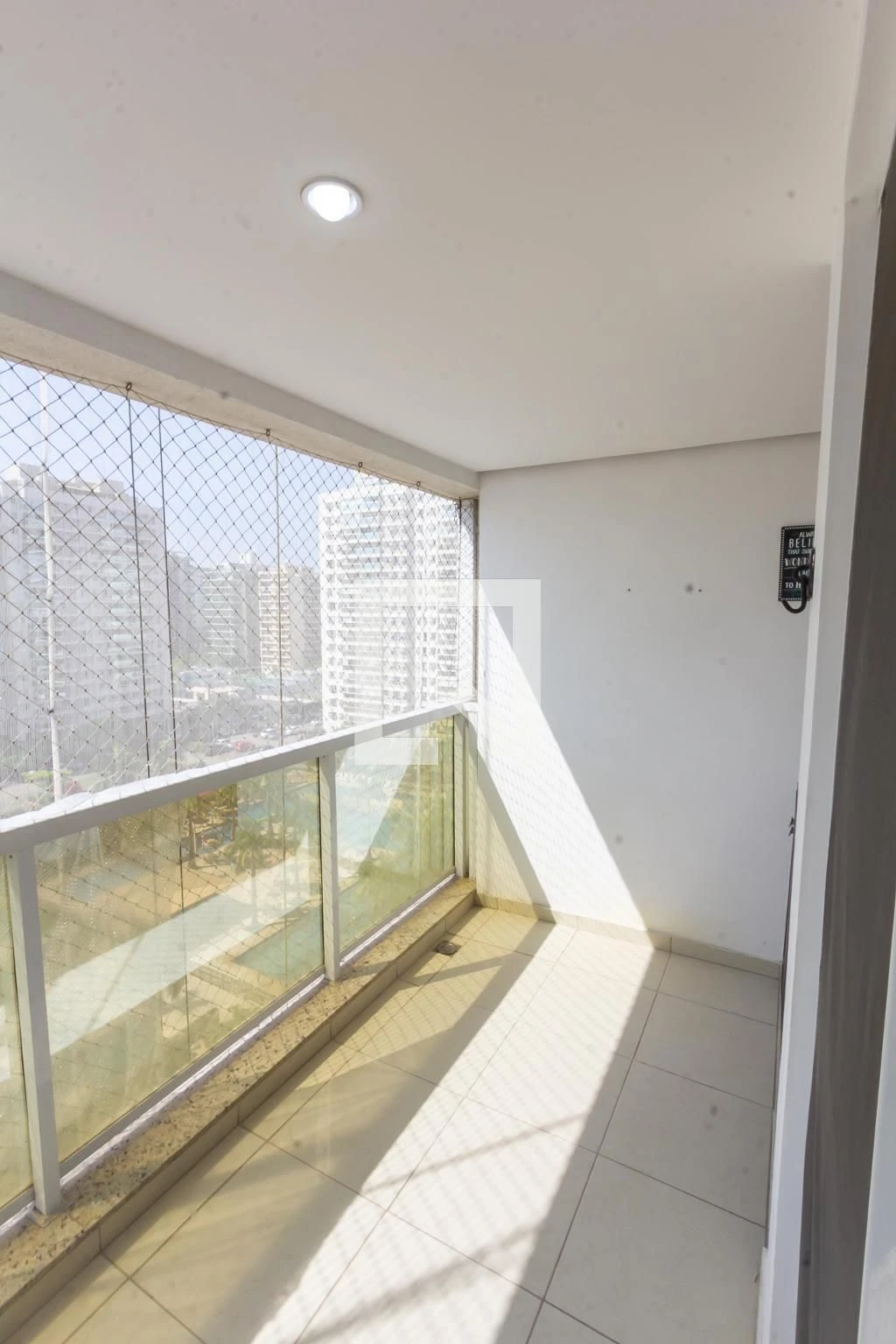 Balcony with a grill in a 2-bedroom apartment, 68 m² — photo 17