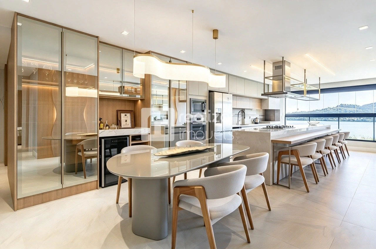 Furnished apartment, 164 m², with floor-to-ceiling windows — photo 12
