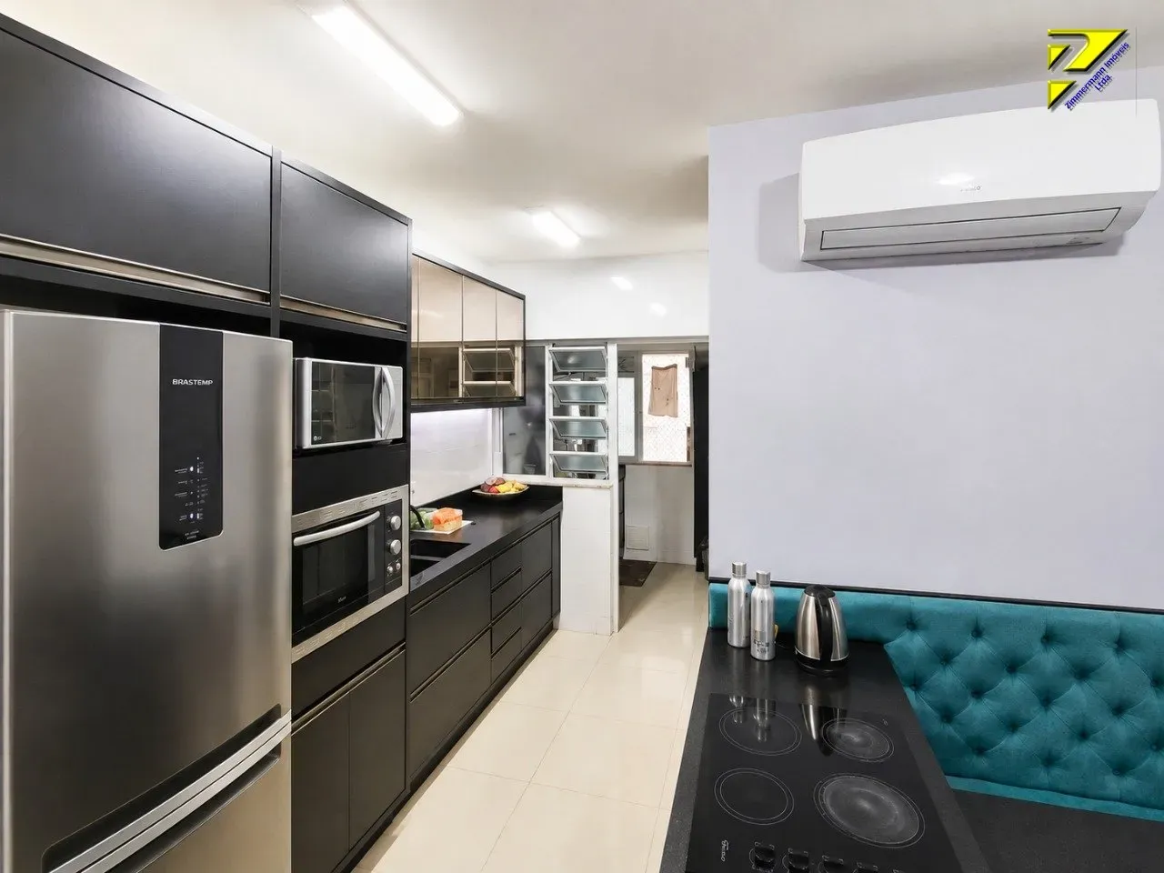 Furnished apartment with balcony grill and 2 bedrooms
