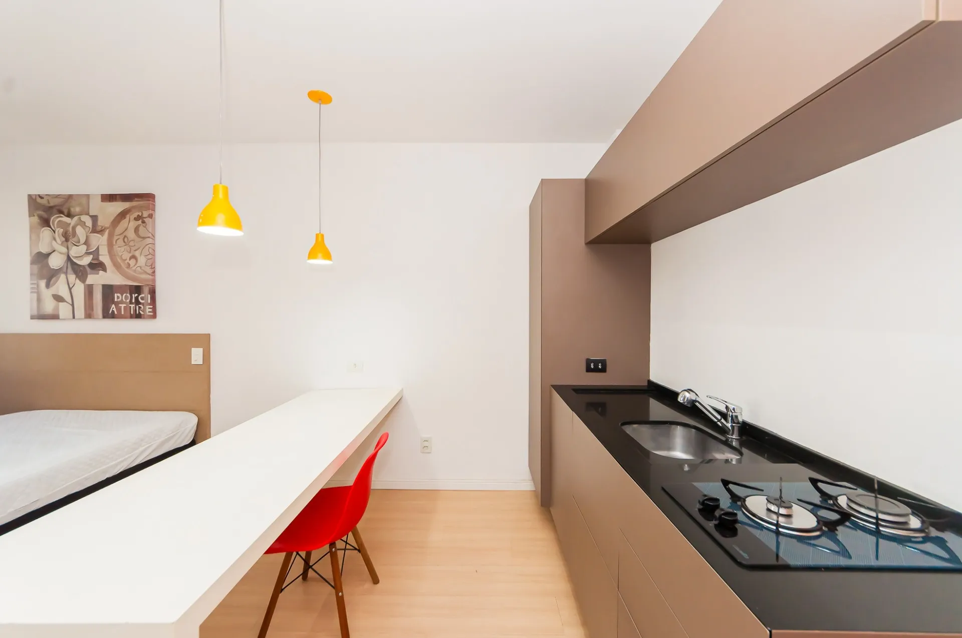 Furnished apartment with an open-plan kitchen and 1 parking spot — photo 28