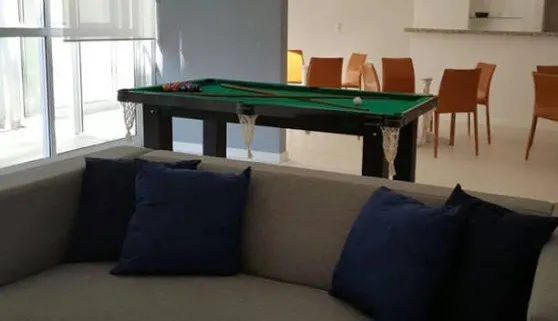 Furnished apartment, 70 m², with floor-to-ceiling windows