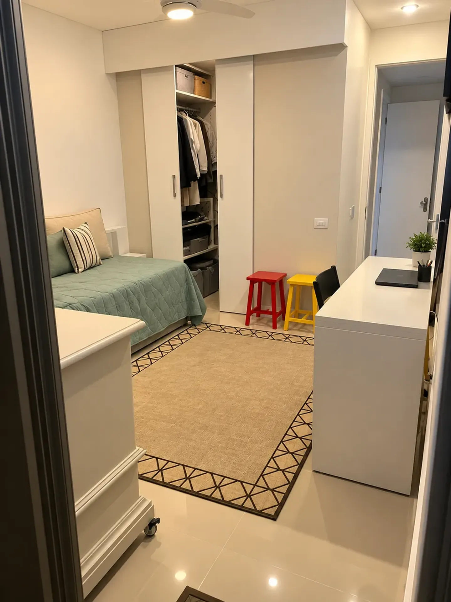 Furnished apartment, 138 m², with a grill on the balcony — photo 20