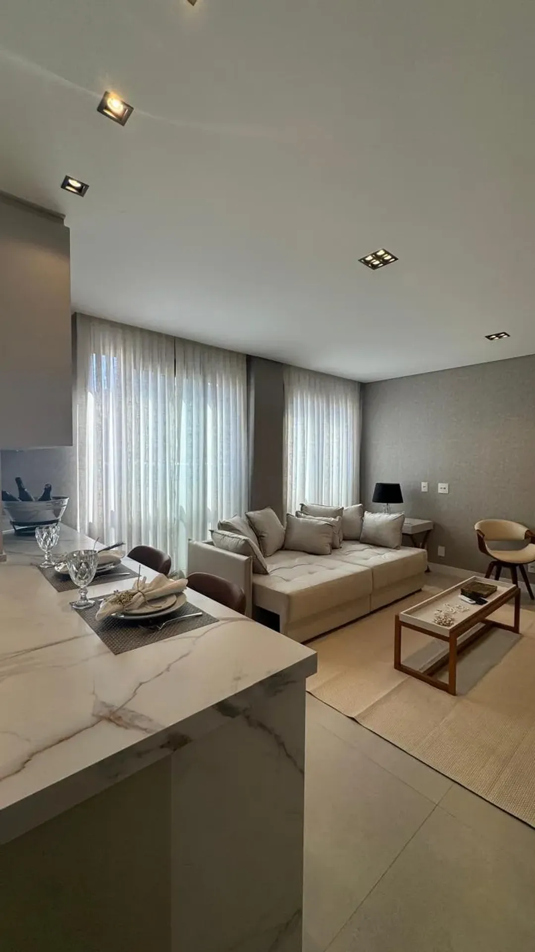 Apartamento de 60 m² com 1 suíte e cozinha aberta — photo 3