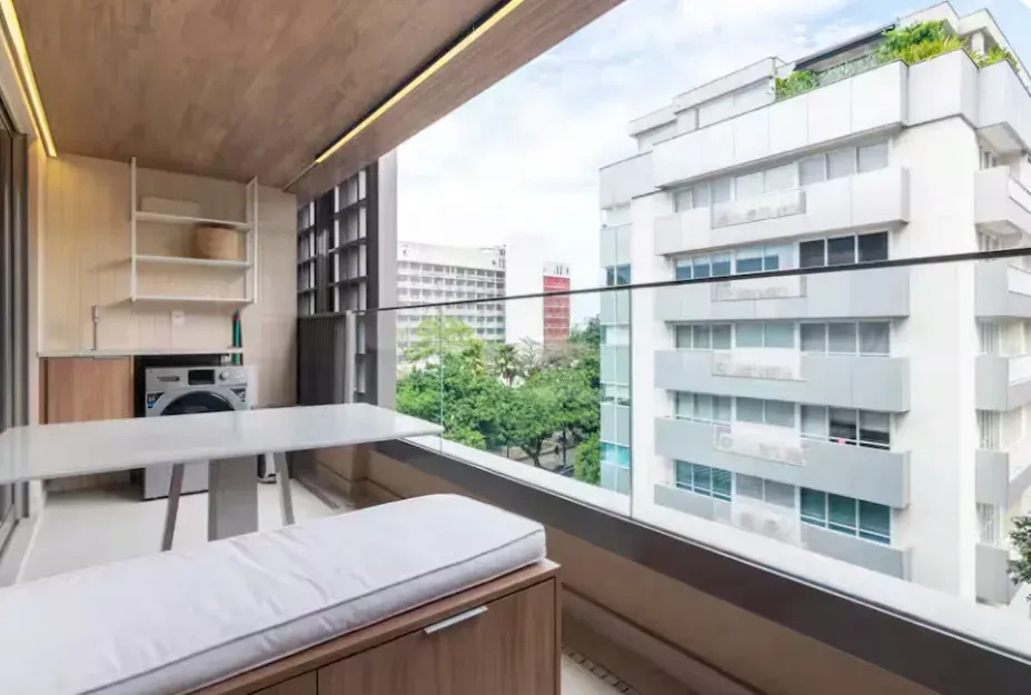 Apartamento mobiliado com cozinha integrada e varanda — photo 9