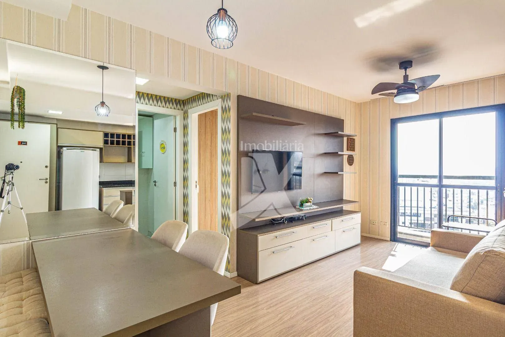 Wood or laminate floors in a one-bedroom apartment, 47 m² — photo 11
