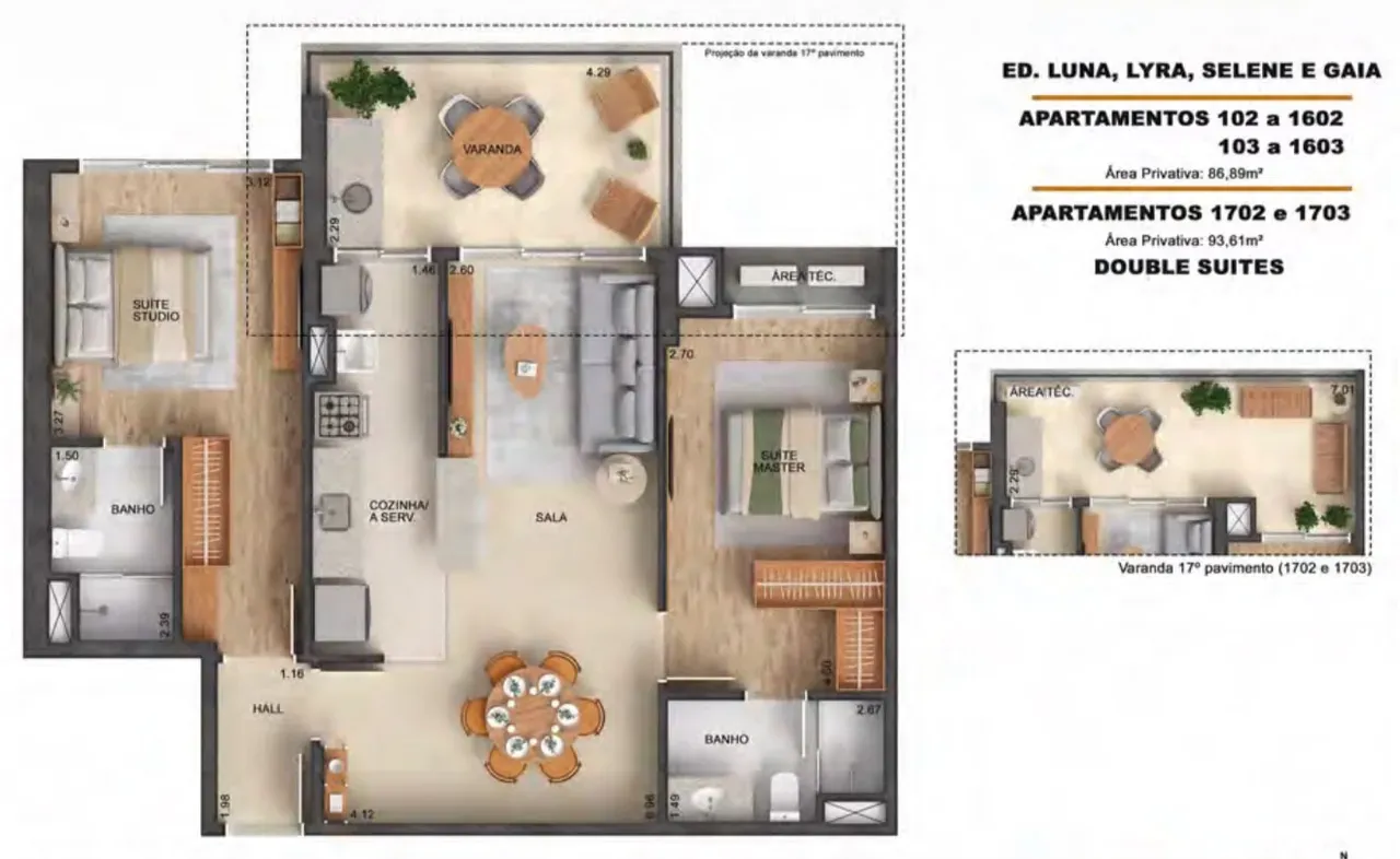 2-bedroom apartment with a mountain view in Rio de Janeiro — photo 14