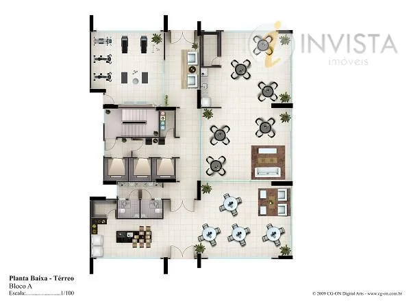 Квартира 80 м² с 3 спальнями и открытой кухней — photo 51