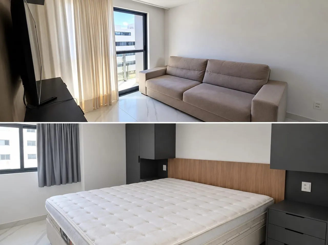 Меблированная квартира 60 м² с кухней-гостиной