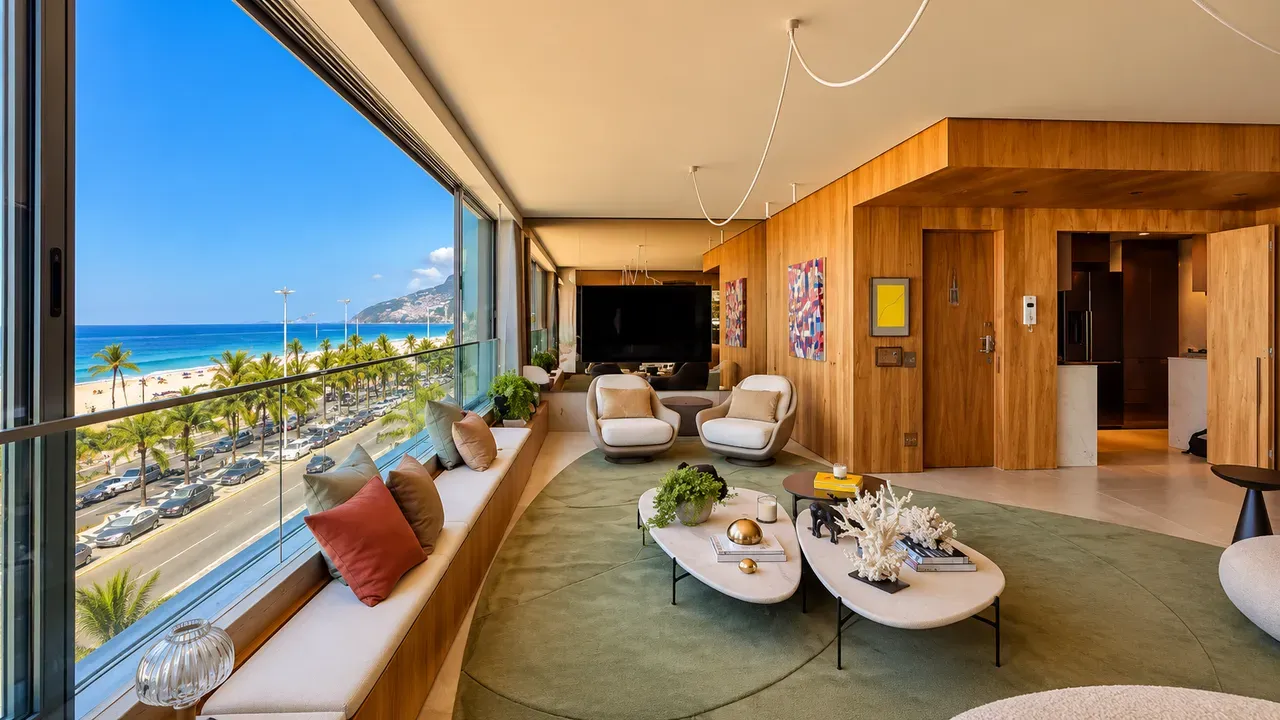 Furnished apartment, 157 m², with floor-to-ceiling windows — photo 23