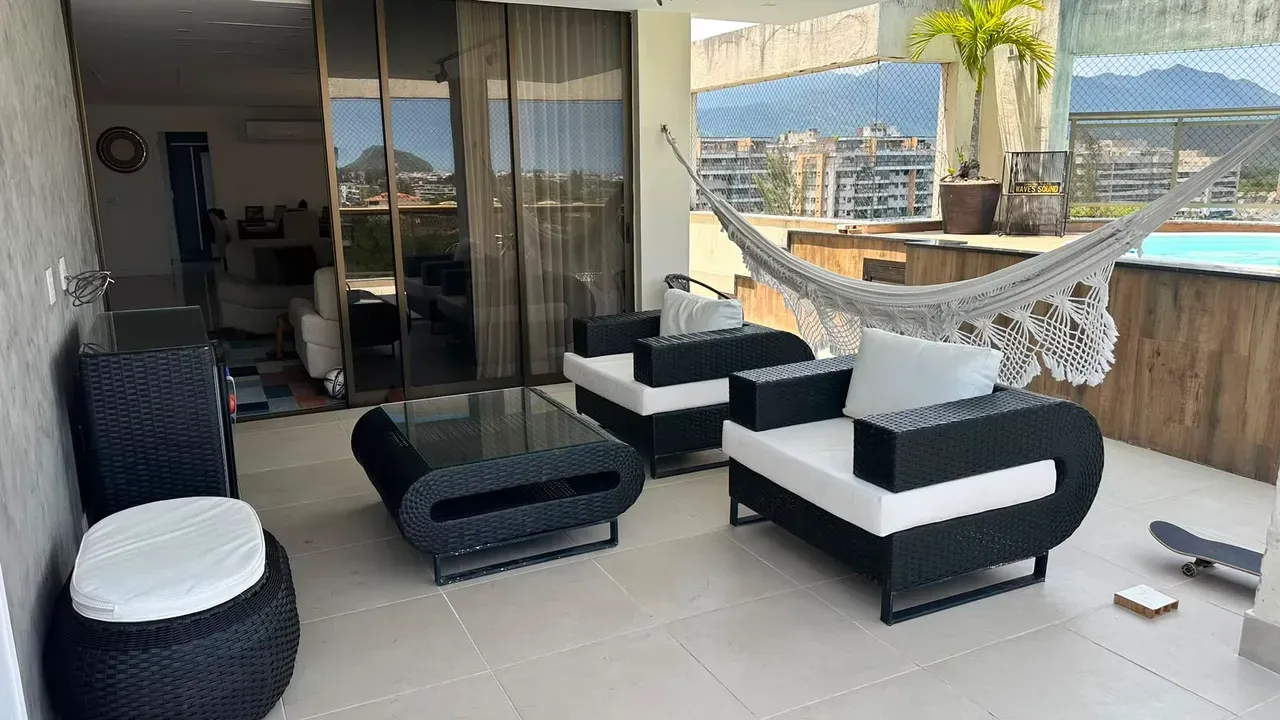 Cobertura duplex de 236 m² com churrasqueira na varanda — photo 4