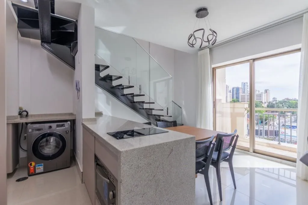 Apartamento mobiliado com cozinha em conceito aberto e 1 vaga — photo 10