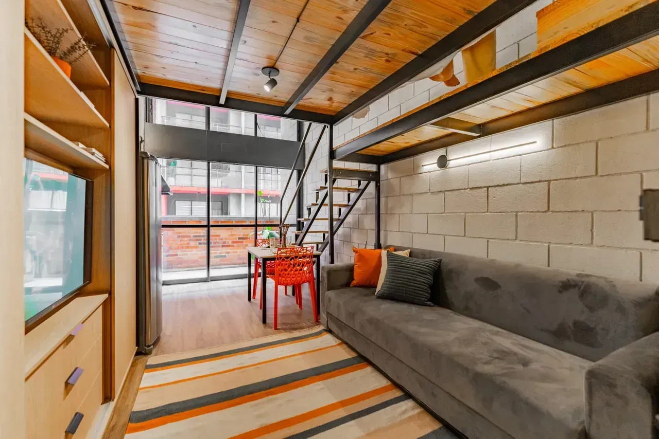 Furnished 1-bedroom apartment with 27 m²