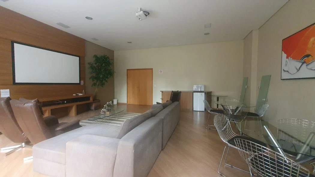 Apartamento mobiliado, 43 m², com espaço de home office