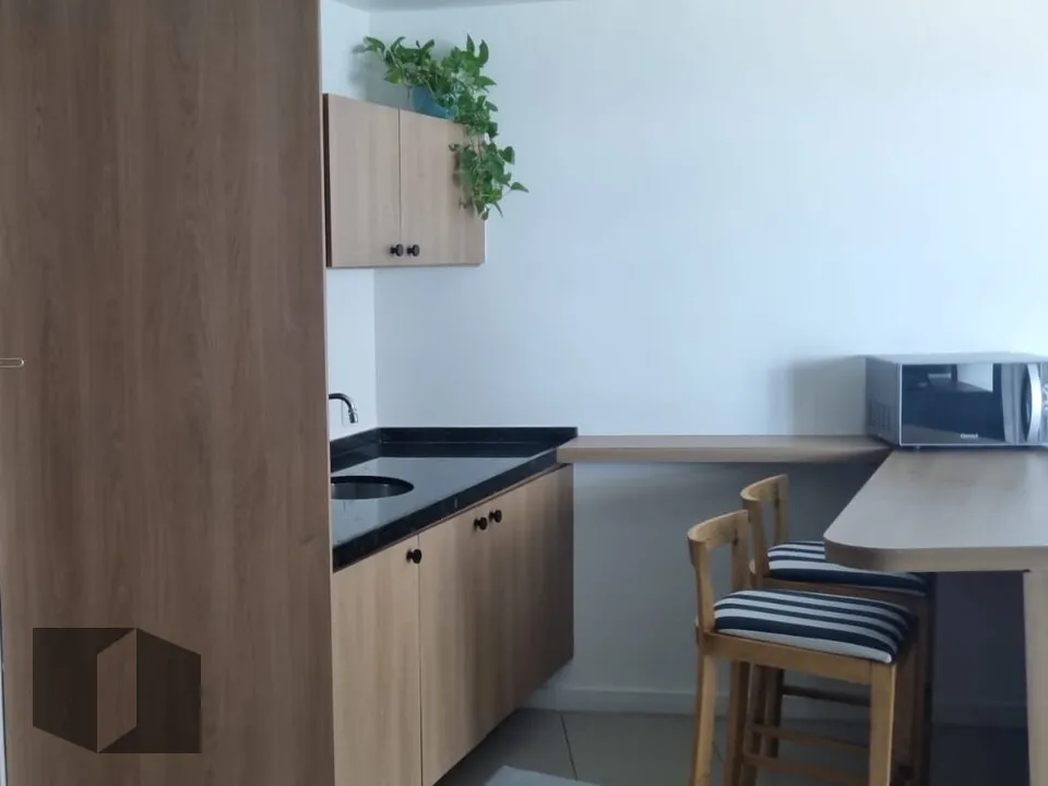 Apartamento de 1 quarto com varanda e cozinha compacta — photo 4