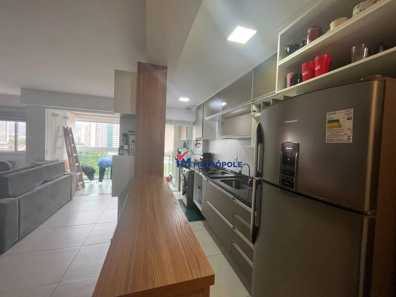 Furnished apartment with 3 bedrooms and an American-style kitchen 72 m² — photo 18