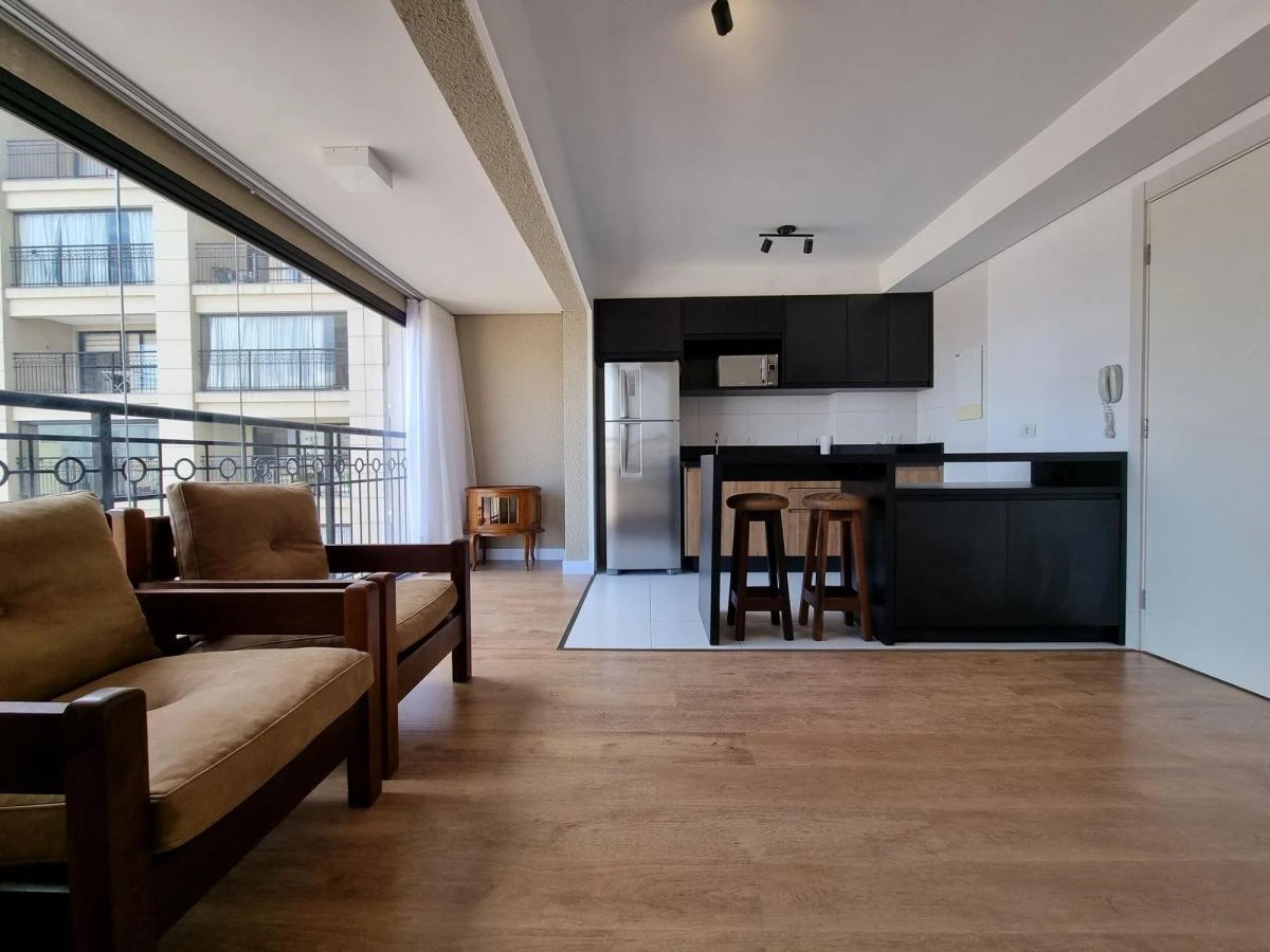 One-bedroom apartment with a dryer in Curitiba