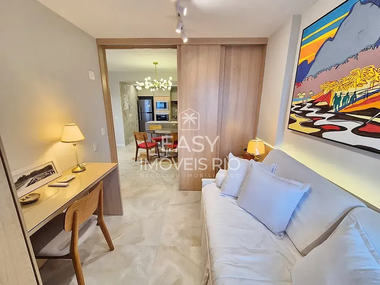 Furnished apartment with an open-plan kitchen and 2 beds — photo 10