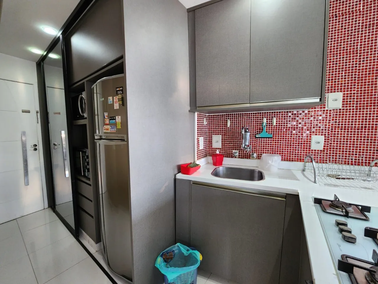 Furnished apartment, 39 m², with a washing machine — photo 3